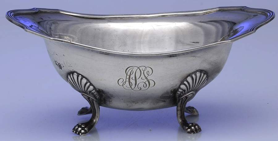 Plymouth-Large (Sterling, Hollowware) Footed Sauce Boat by Gorham Silver-1