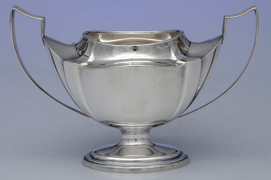 Plymouth-Large (Sterling, Hollowware) Sugar Bowl No Lid by Gorham Silver-1
