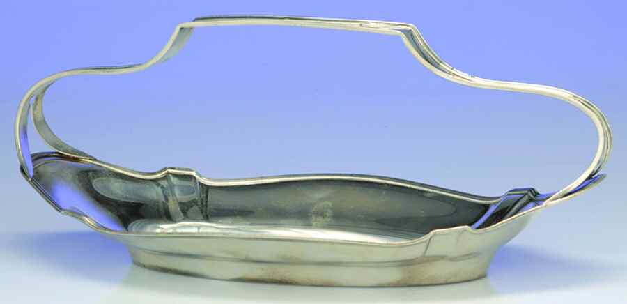Plymouth-Large (Sterling, Hollowware) Sterling Bread Tray with Handle by Gorham Silver-1