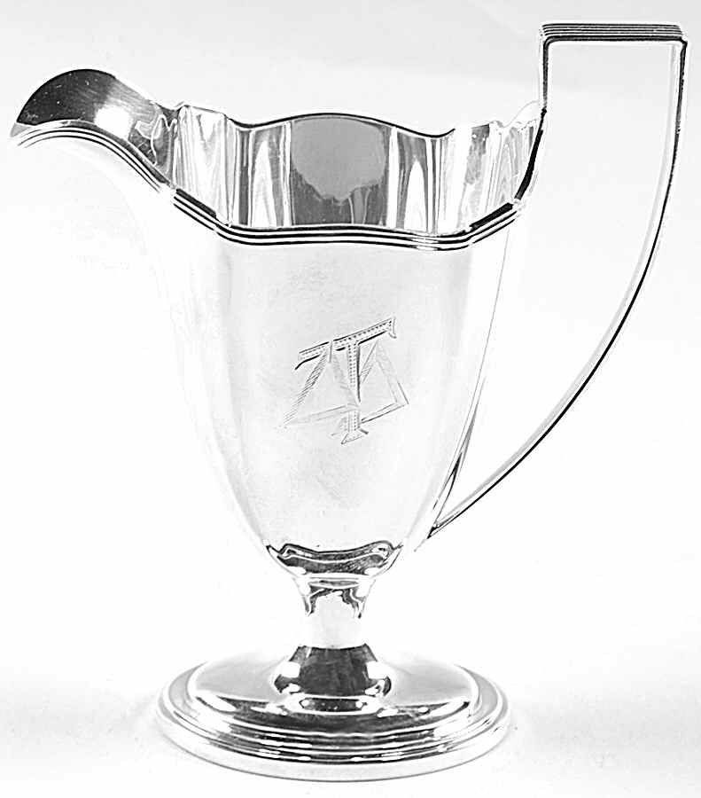 Plymouth-Large (Sterling, Hollowware) Creamer by Gorham Silver-1