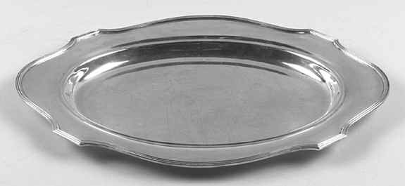 Plymouth-Large (Sterling, Hollowware) Small Sterling Meat Tray No Well by Gorham Silver-1