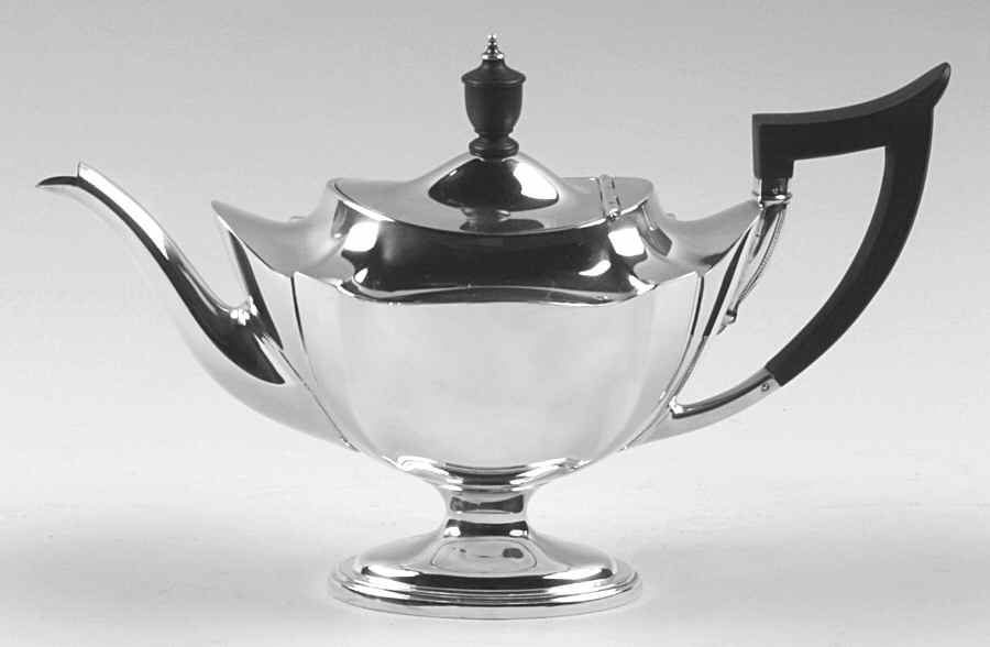 Plymouth-Large (Sterling, Hollowware) Teapot by Gorham Silver-1