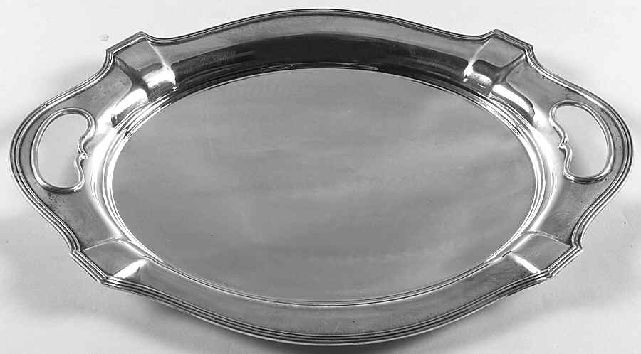 Plymouth-Large (Sterling, Hollowware) 15" Waiter Tray by Gorham Silver-1