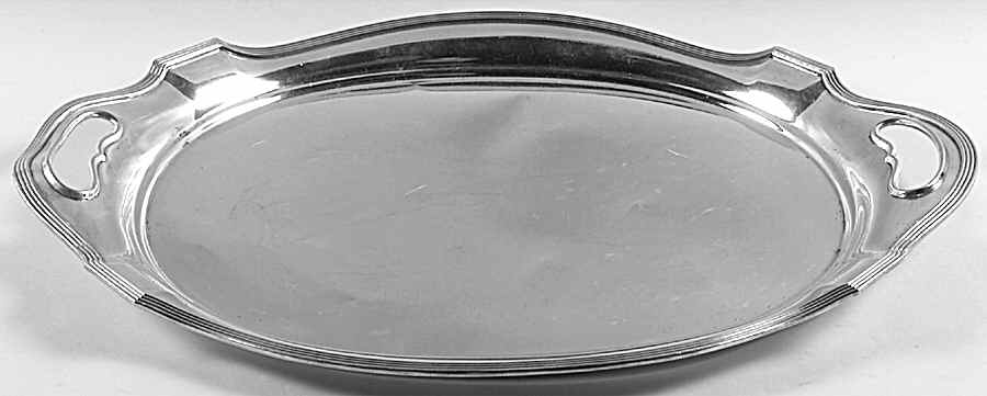 Plymouth-Large (Sterling, Hollowware) Large Waiter Tray by Gorham Silver-1