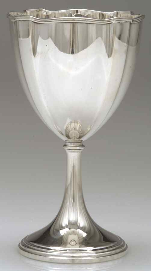 Plymouth-Large (Sterling, Hollowware) Water Goblet by Gorham Silver-1