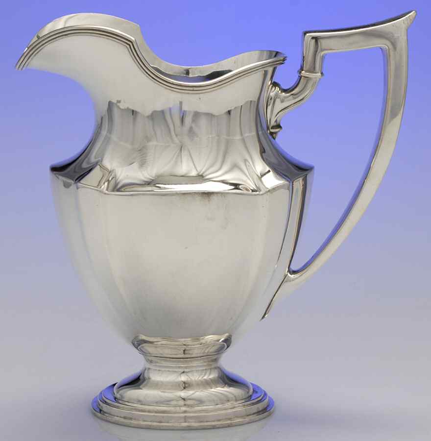 Plymouth-Large (Sterling, Hollowware) 52 Oz Water Pitcher by Gorham Silver-1