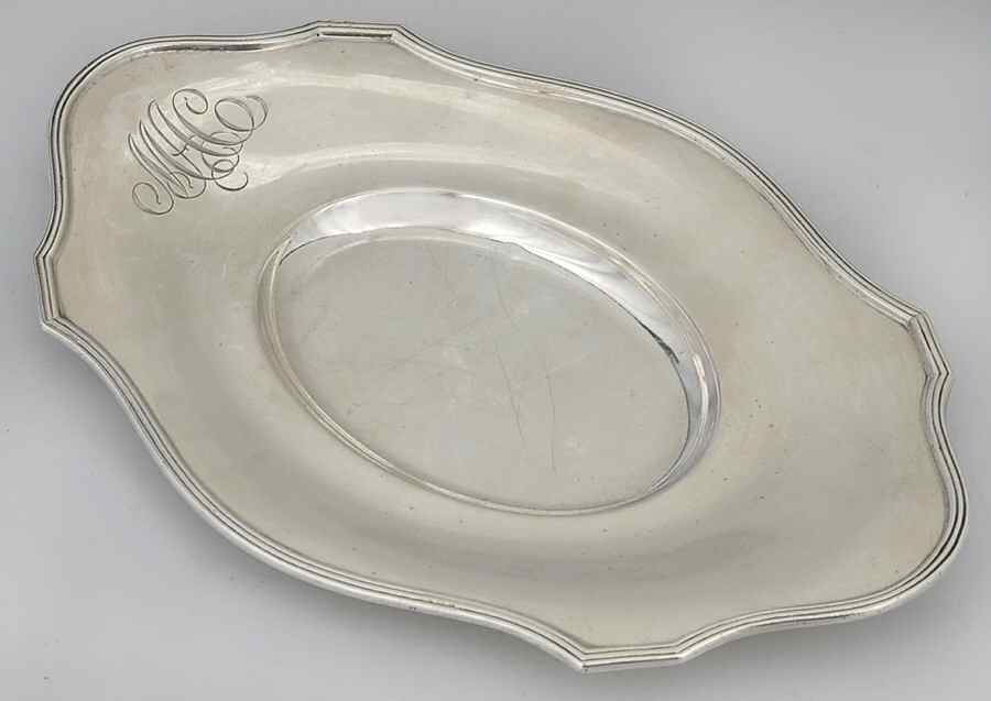 Plymouth-Large (Sterling, Hollowware) Underplate for Gravy Boat by Gorham Silver-1