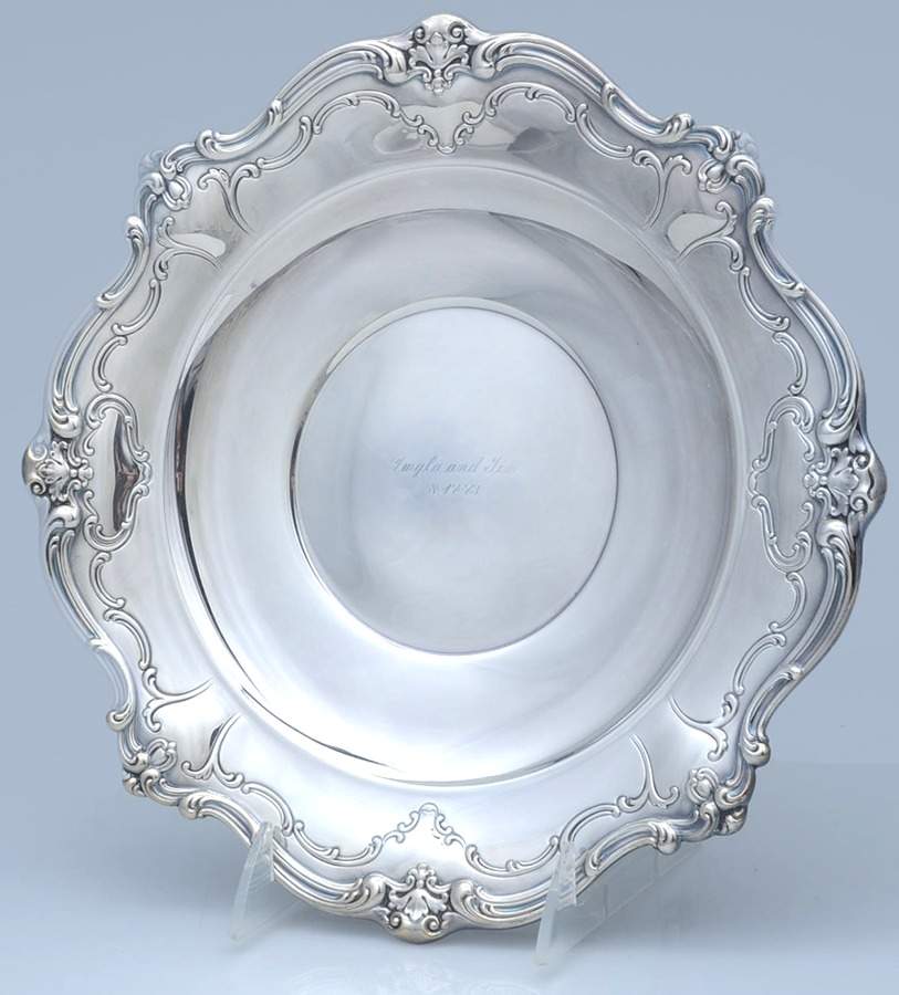 Chantilly (Silverplate, Hollowware, Older) 10" Sandwich Plate by Gorham Silver-1