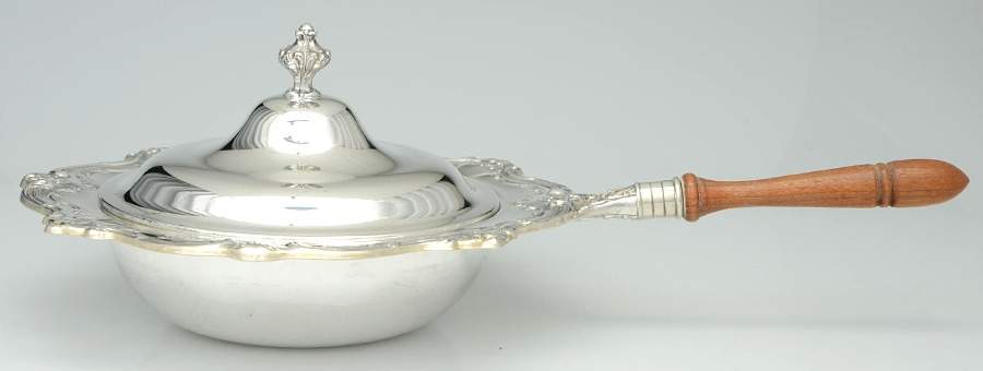 Chantilly (Silverplate, Hollowware, Older) Chafing Dish & Lid by Gorham Silver-1