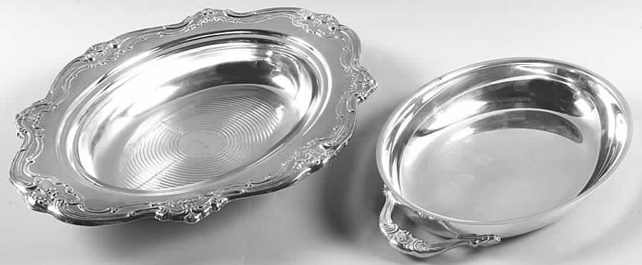 Chantilly (Silverplate, Hollowware, Older) Plated Double Vegetable Bowl with Liner by Gorham Silver-1