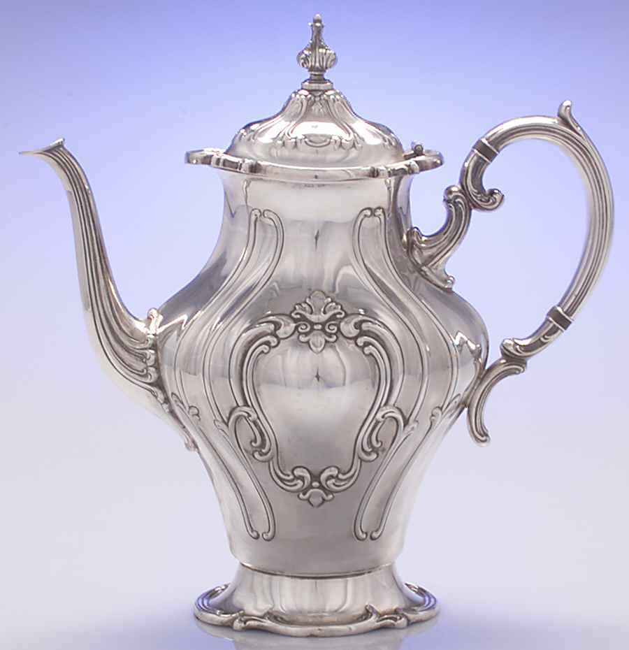 Chantilly (Silverplate, Hollowware, Older) Silverplate Coffee Pot by Gorham Silver-1