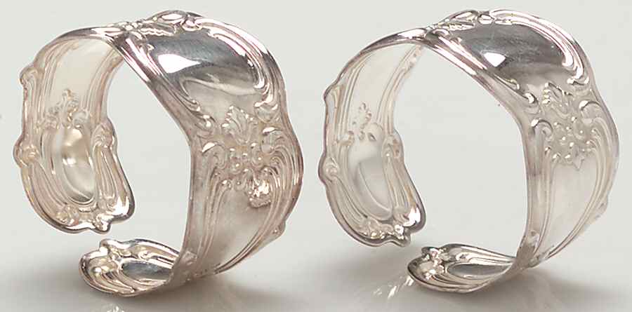 Chantilly (Silverplate, Hollowware, Older) Napkin Ring - Set of 2 by Gorham Silver-1