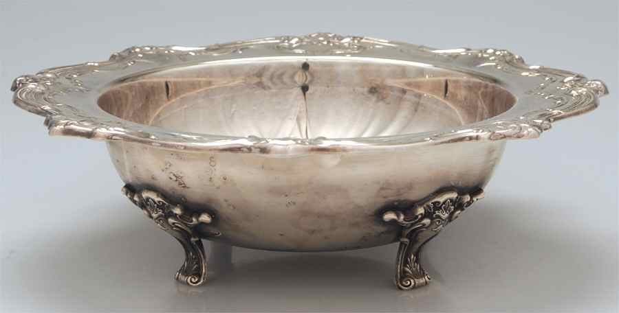 Chantilly (Silverplate, Hollowware, Older) Footed Plated Round Centerpiece by Gorham Silver-1