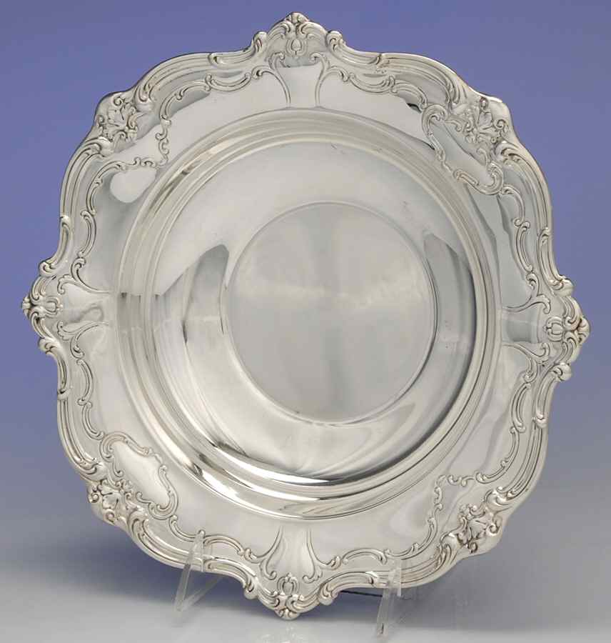 Chantilly (Silverplate, Hollowware, Older) Round Silverplate Vegetable Bowl by Gorham Silver-1