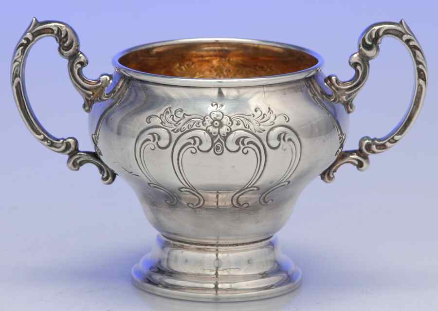 Chantilly (Silverplate, Hollowware, Older) Silverplate Mini Open Sugar by Gorham Silver-1