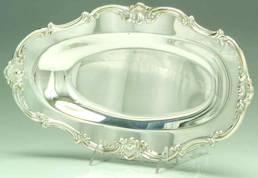 Strasbourg (Silverplate, Hollowware) Silverplate Bread Tray by Gorham Silver-1