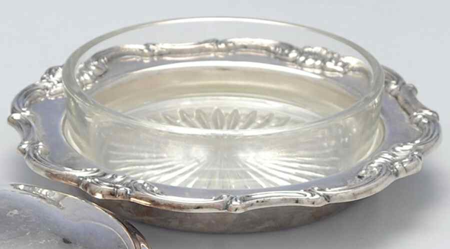 Strasbourg (Silverplate, Hollowware) Round Butter No Lid by Gorham Silver-1