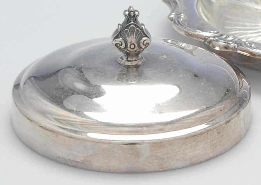 Strasbourg (Silverplate, Hollowware) Lid for Round Butter by Gorham Silver-1