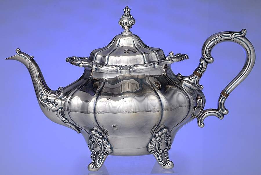 Strasbourg (Silverplate, Hollowware) Teapot by Gorham Silver-1