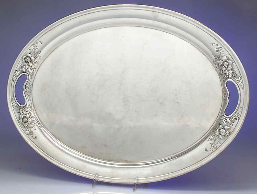 Puritan-Chased (Sterling Hollowware) 22" Complimentary Waiter Tray by Gorham Silver-1