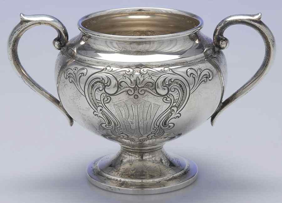 Puritan-Chased (Sterling Hollowware) Sugar Bowl No Lid by Gorham Silver-1