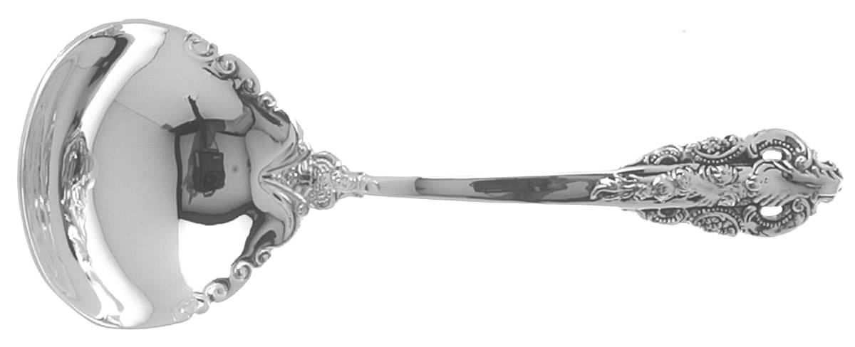 Baroque (Silverplate) Solid Gravy Ladle by Godinger-1