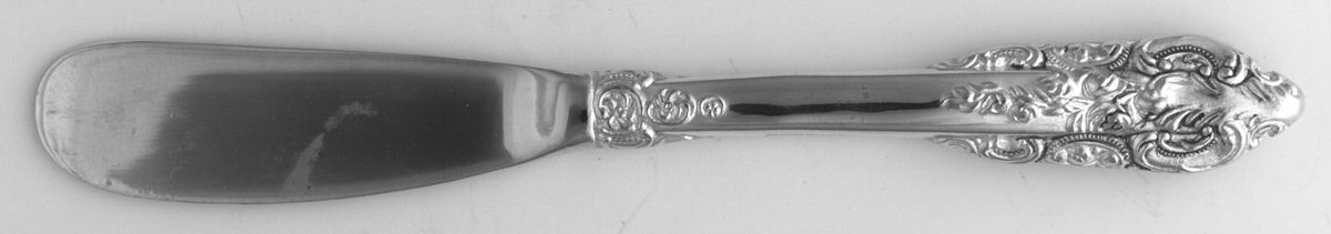 Baroque (Silverplate) Butter Spreader Hollow Hdl-Paddle/SilverplateBlade by Godinger-1