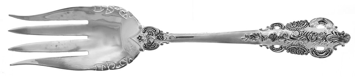 Baroque (Silverplate) Solid Serving Fork by Godinger-1