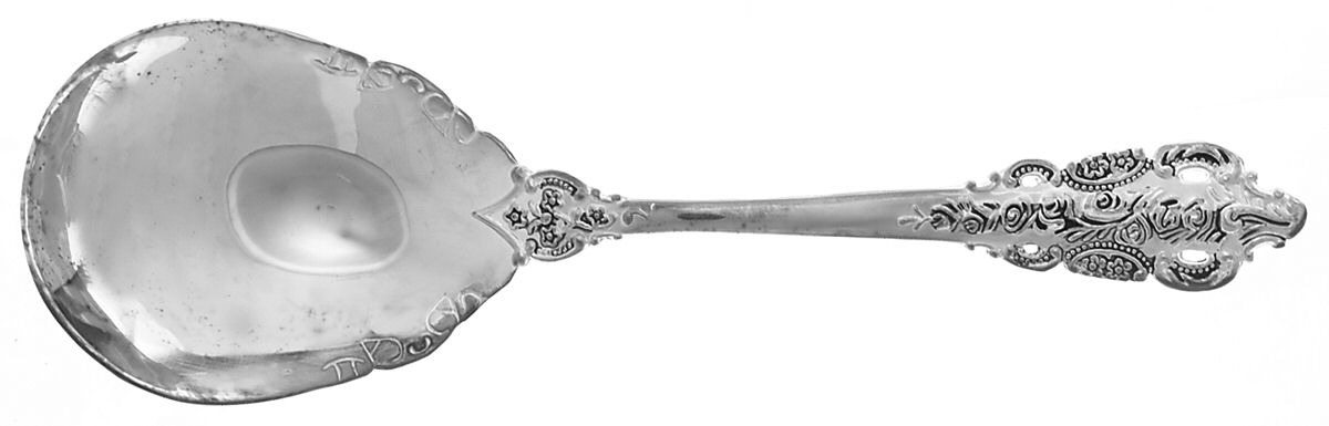 Baroque (Silverplate) Solid Serving Spoon by Godinger-1