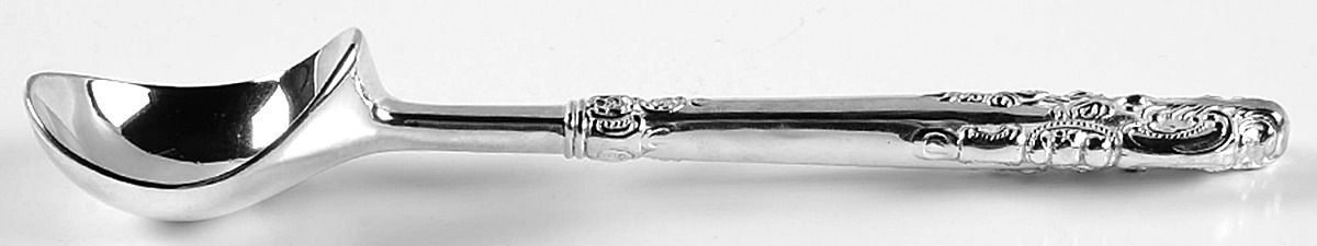 Baroque (Silverplate) Ice Cream Scoop with Silverplate Bowl by Godinger-1