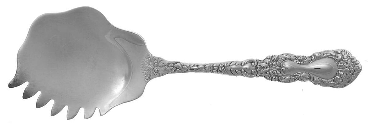 Imperial Chrysanthemum (Silverplate, 1977) Small Cucumber Server by Gorham Silver-1