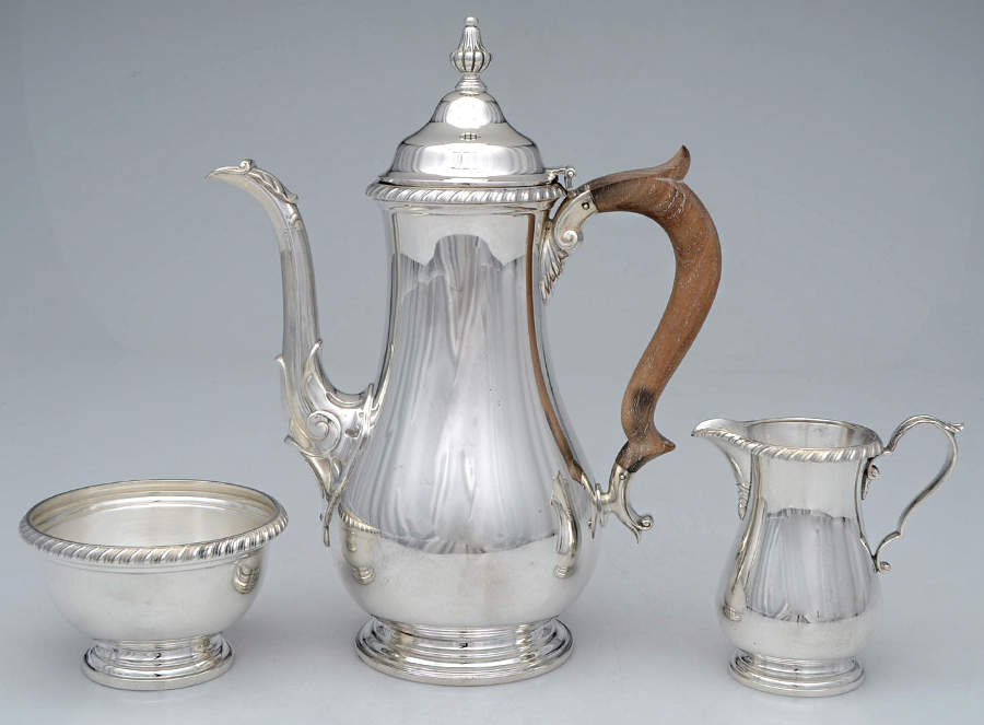 Kensington (Sterling Hollowware) 3 Pc Demi Set-(SCPM, SCRM, SSUOM) by Gorham Silver-1