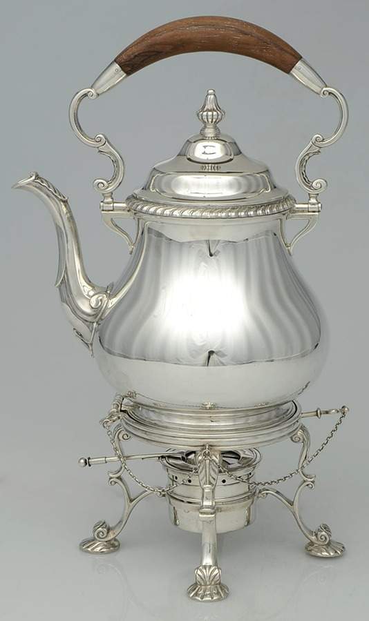 Kensington (Sterling Hollowware) Kettle, Stand & Burner by Gorham Silver-1