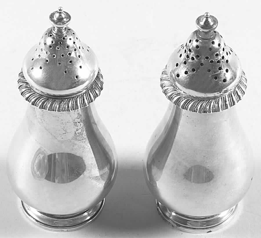 Kensington (Sterling Hollowware) Salt and Pepper Set by Gorham Silver-1