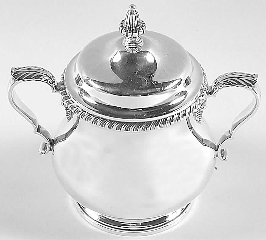 Kensington (Sterling Hollowware) Sugar Bowl & Lid by Gorham Silver-1