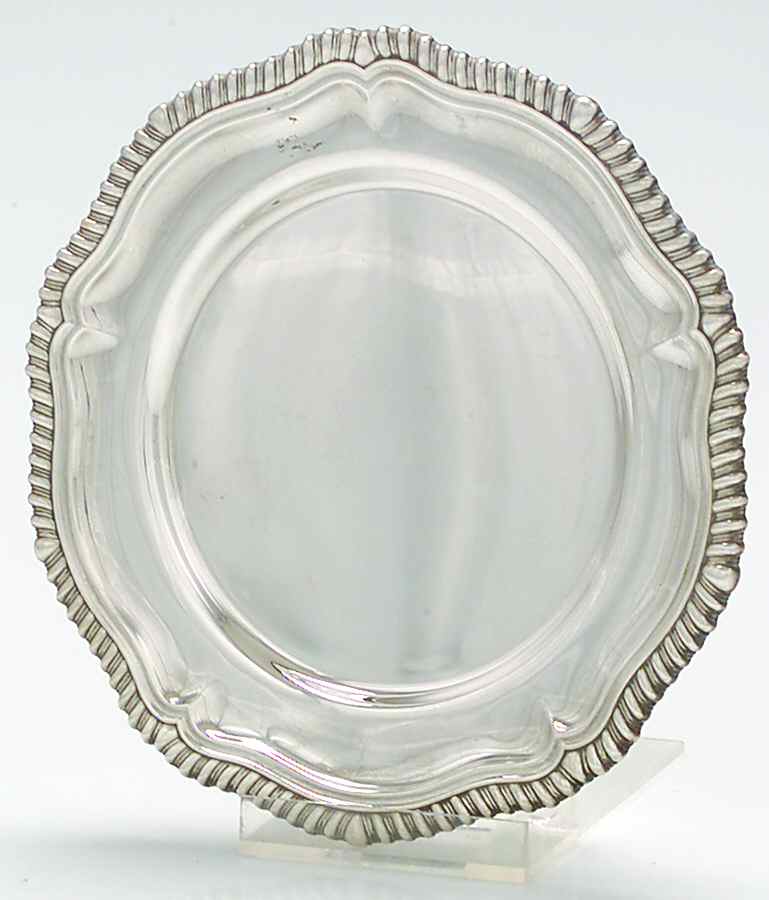Gadroon (Sterling, Hand Chased, Hollowware) Bread Plate by Gorham Silver-1