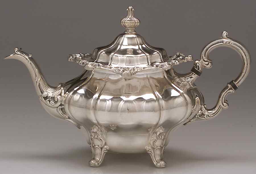 Rosewood (Silverplate, Hollowware) Teapot by Gorham Silver-1