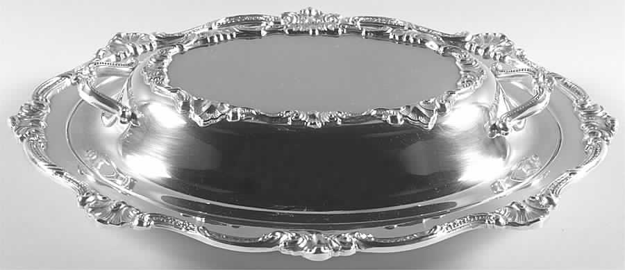 Strasbourg Court (Silverplate, Hollowware) Double Vegetable Bowl by Gorham Silver-1