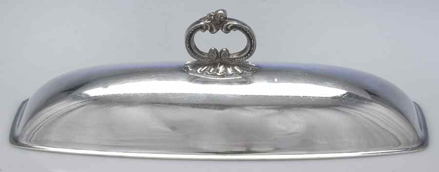 Strasbourg Court (Silverplate, Hollowware) 1/4 Lb Butter Lid by Gorham Silver-1