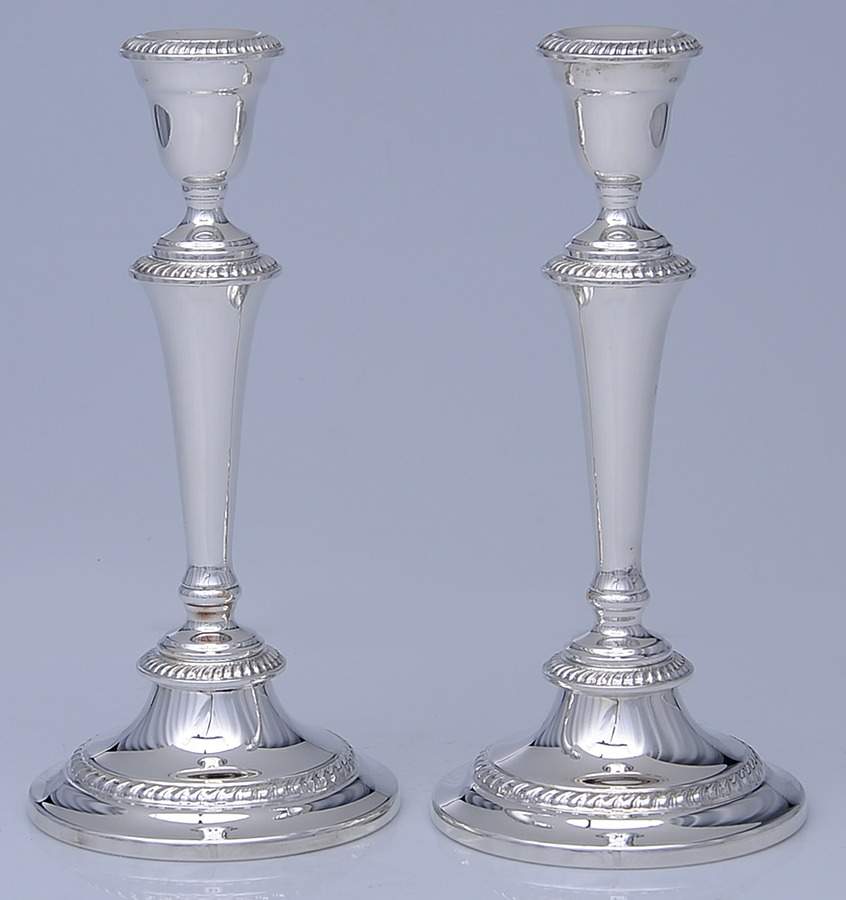Kenwood (Silverplate, Hollowware) Pair of 10" Candlesticks by Gorham Silver-1