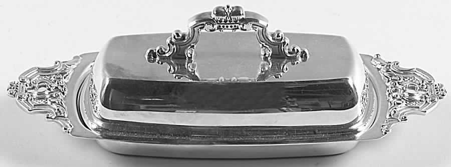 Hispana (Silverplate, Hollowware) 1/4 Pound Covered Butter & Liner by Gorham Silver-1