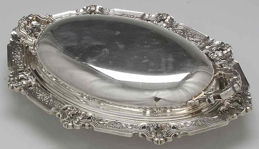 Hispana (Silverplate, Hollowware) Double Vegetable Bowl by Gorham Silver-1