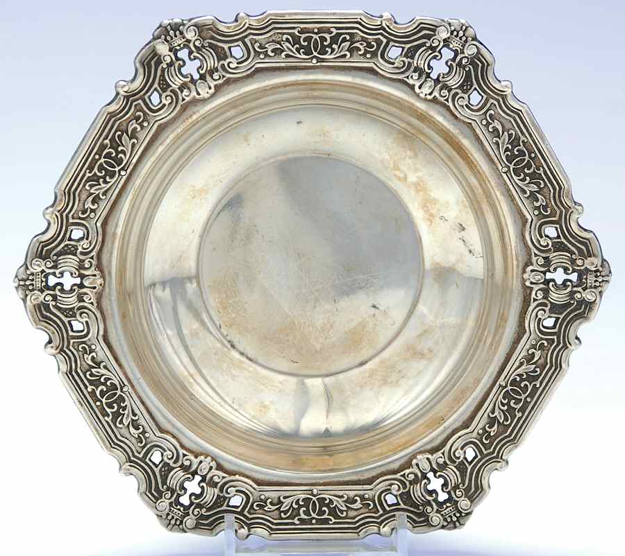 Hispana (Silverplate, Hollowware) Small Silverplate Bon Bon Bowl by Gorham Silver-1