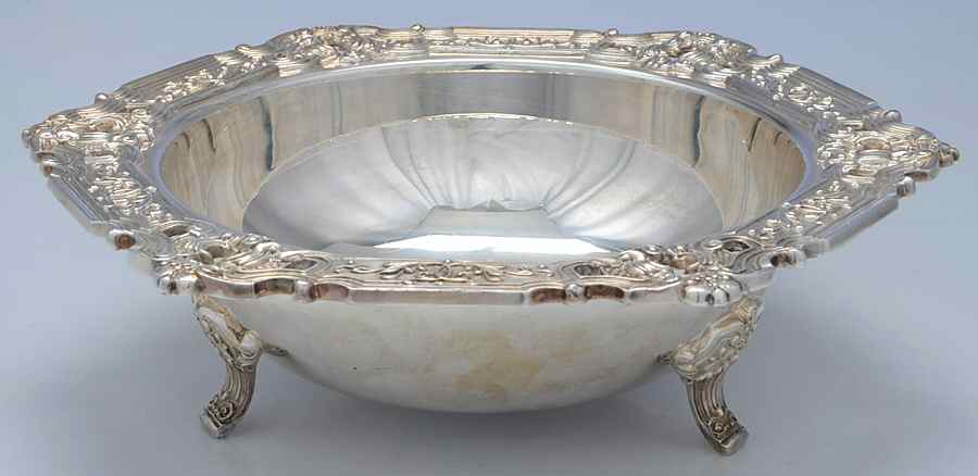 Hispana (Silverplate, Hollowware) 13" Round Footed Centerpiece by Gorham Silver-1