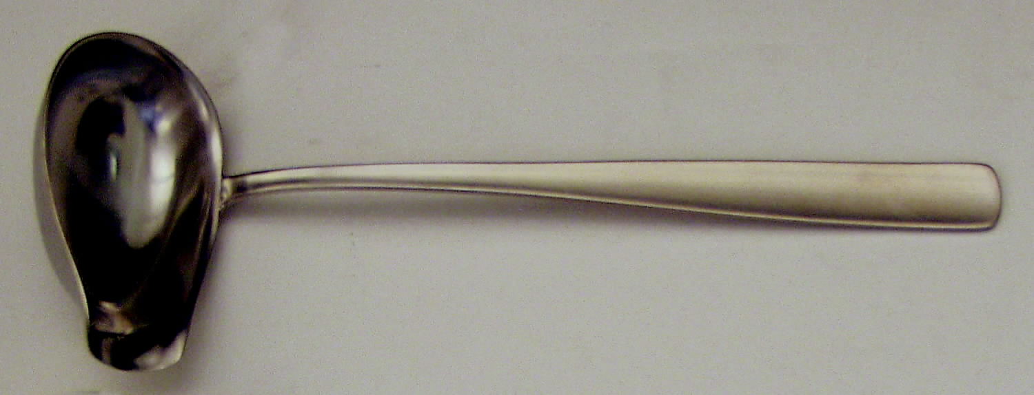 Facette (Stainless, Korea) Solid Soup Ladle by Gense-1