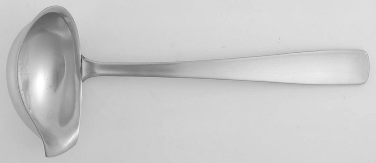 Facette (Stainless, Korea) Solid Gravy Ladle by Gense-1