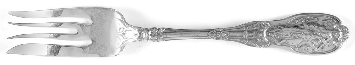 Mythologique (Strl, New, Bead, Face Bowl) Individual Salad Fork by Gorham Silver-1