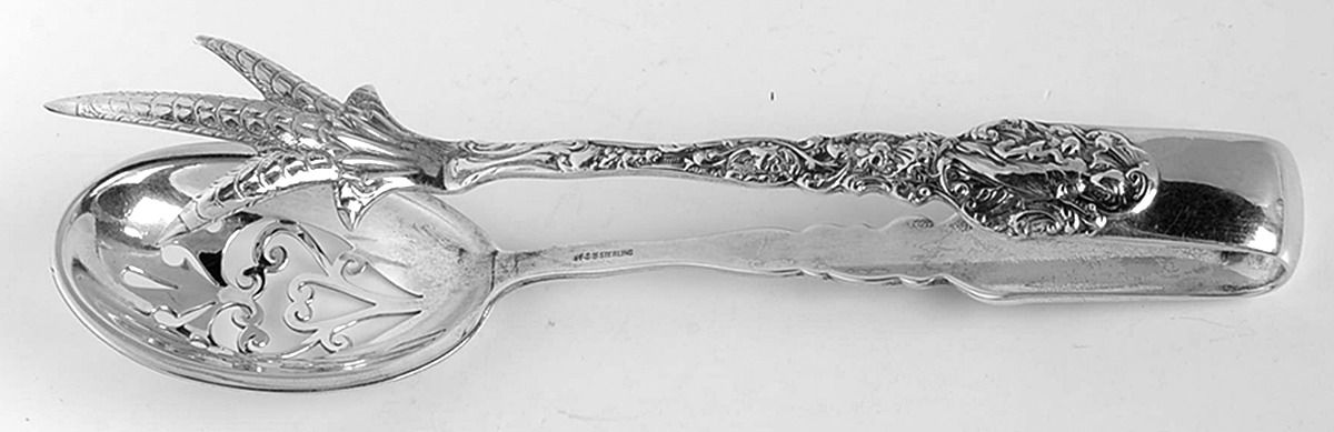 Versailles (Sterling, 1991) Large Ice Serving Tongs by Gorham Silver-1