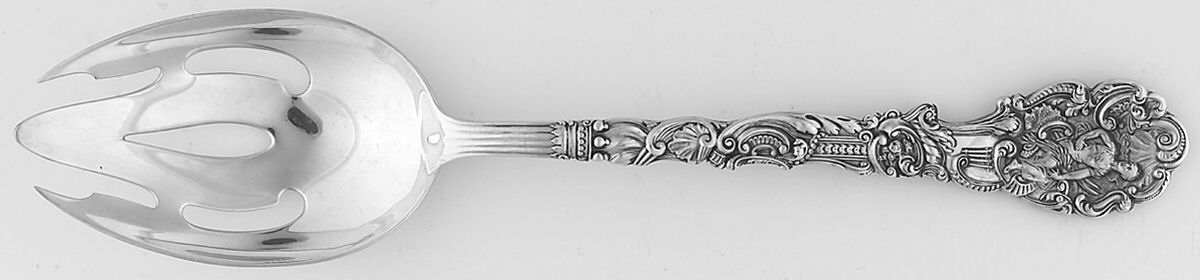 Versailles (Sterling, 1991) Pierced Tablespoon (Serving Spoon) by Gorham Silver-1