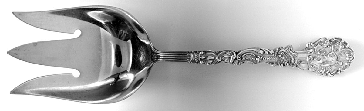 Versailles (Sterling, 1991) Solid Salad Serving Fork by Gorham Silver-1